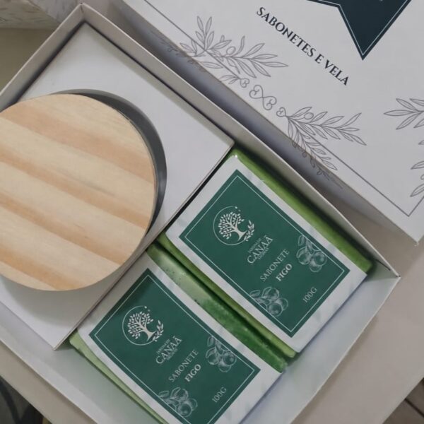 Kit Presente Figo – Sabonetes e Vela Aromática