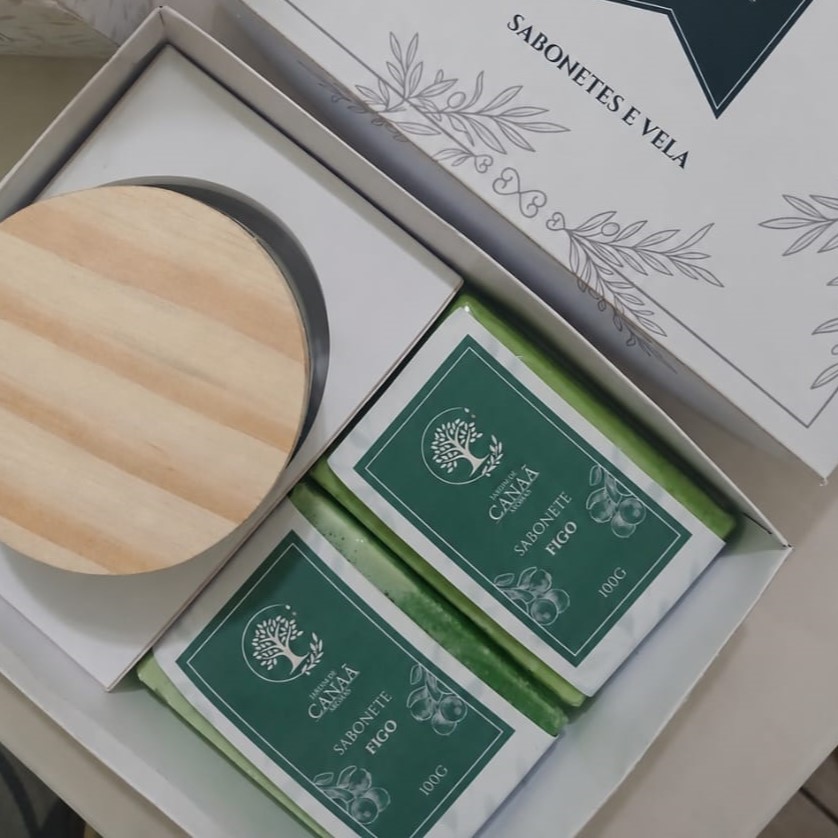 Kit Presente Figo – Sabonetes e Vela Aromática